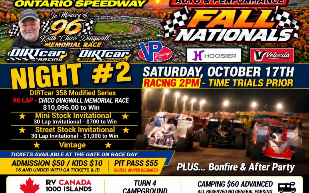 FALL NATIONALS STARTS SATURDAY AT 2PM